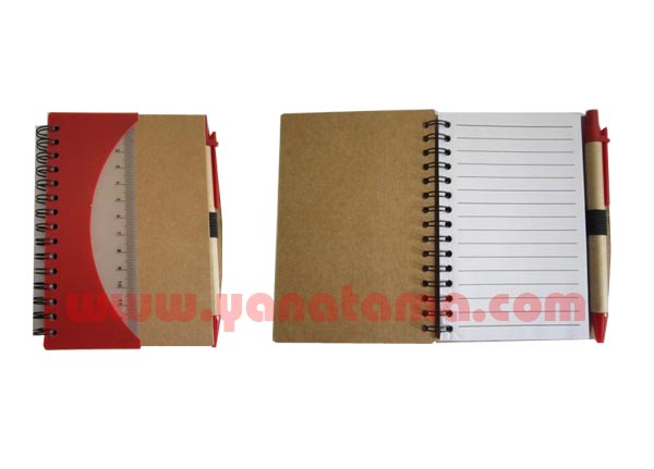 Memo Coklat Penggaris Pen