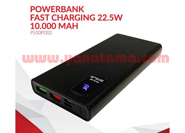 Power Bank Fast Charging 10.000 Mah (p100pd02) 600x400